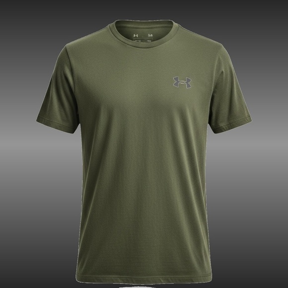 Under Armour Other - Under Armour Freedom T Shirt Mens M Green Performance Tactical Gym Logo Tee